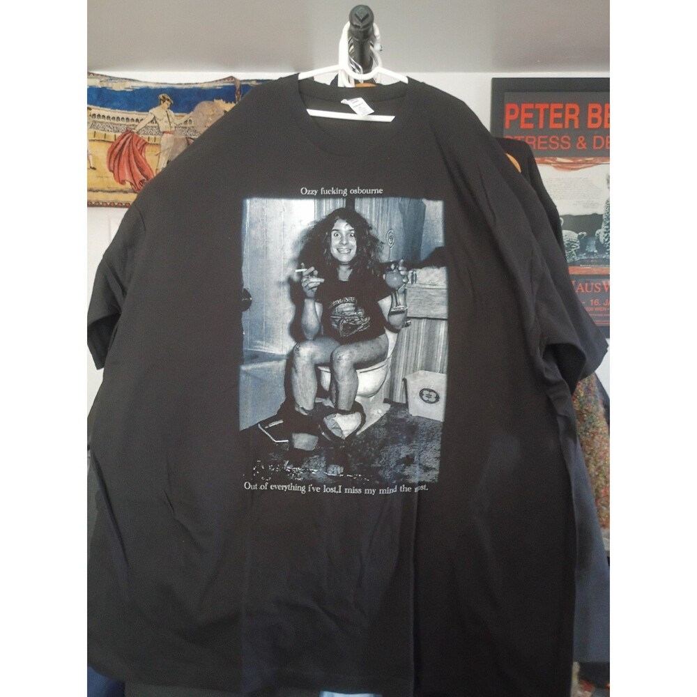 rare Ozzy Osbourne tee tshirt metal rock quote size small